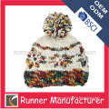 Promotional cheap beanie hats with top ball